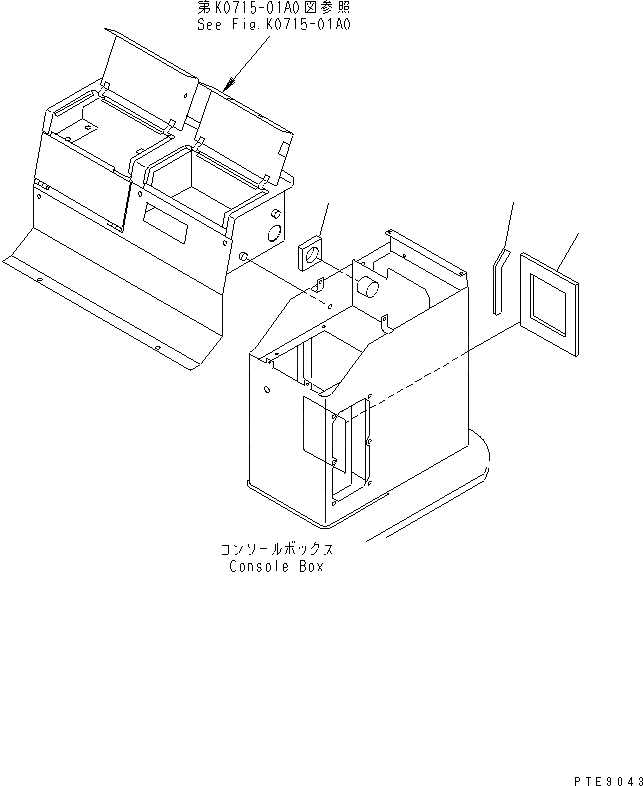 Схема запчастей Komatsu WA200-3-SN - КОНДИЦ. ВОЗДУХА И ОБОГРЕВАТЕЛЬ. КРЫШКА(/) (ЛЕВ. КОНСОЛЬН. БЛОК) OPERATIORS ОБСТАНОВКА И СИСТЕМА УПРАВЛЕНИЯ