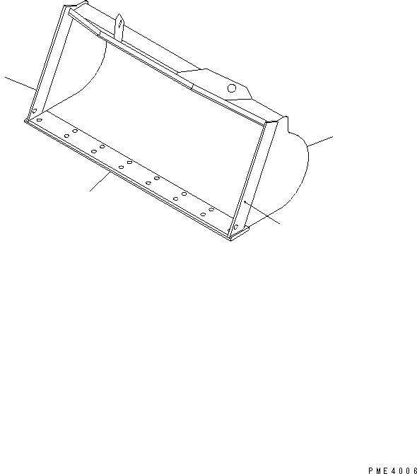 Схема запчастей Komatsu WA200-3-SN - КОВШ¤ .8M (С РЕЖУЩ. КРОМКОЙ НА БОЛТАХ¤ .9M) РАБОЧЕЕ ОБОРУДОВАНИЕ