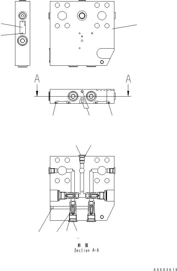 Схема запчастей Komatsu WA200-5 - КЛАПАН (HST МОТОР) (/)(№9-) ОСНОВН. КОМПОНЕНТЫ И РЕМКОМПЛЕКТЫ