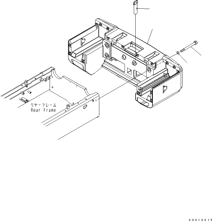Схема запчастей Komatsu WA200-5 - ПРОТИВОВЕС ЧАСТИ КОРПУСА