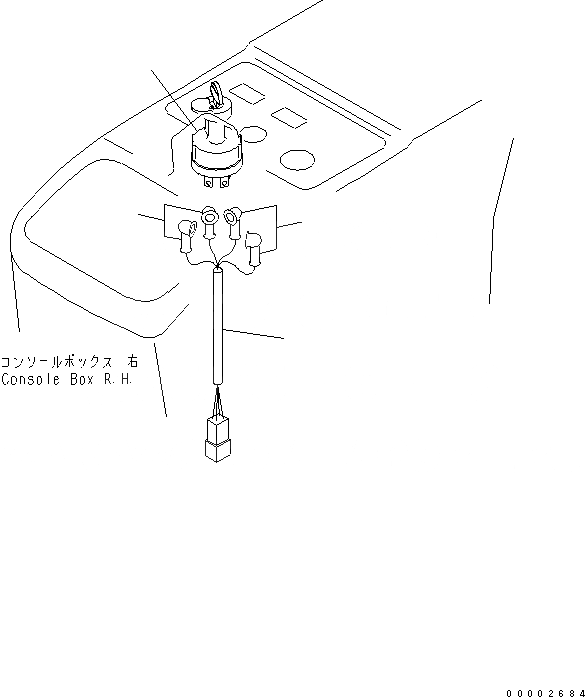 Схема запчастей Komatsu WA200-5-SN - ПОЛ (ЭЛЕКТР.) (ПЕРЕКЛЮЧАТЕЛЬ ЗАПУСКА) КАБИНА ОПЕРАТОРА И СИСТЕМА УПРАВЛЕНИЯ
