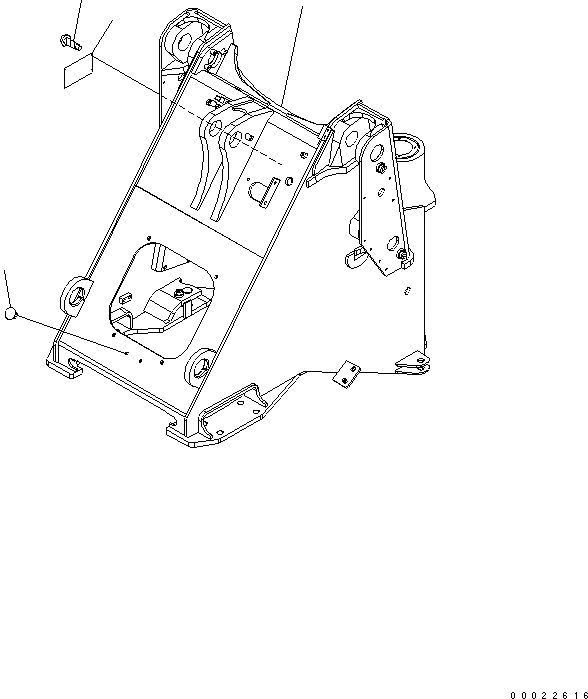 Схема запчастей Komatsu WA200-5-SS - ПЕРЕДН. РАМА (ДЛЯ ПОГРУЗ. METER) ОСНОВНАЯ РАМА И ЕЕ ЧАСТИ