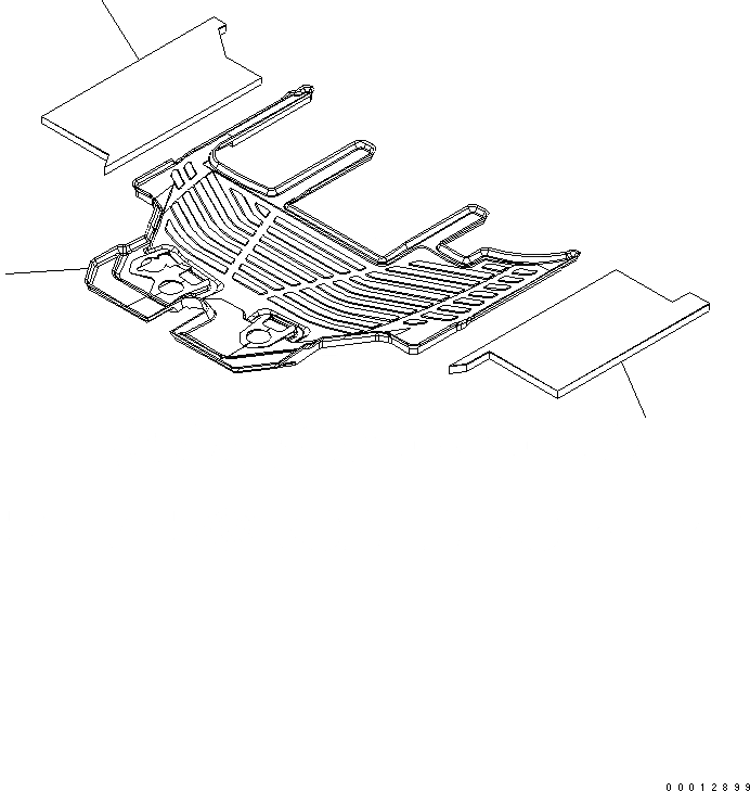 Схема запчастей Komatsu WA200-5-SS - ПОКРЫТИЕ ПОЛА(ДЛЯ КАБИНА ДЛЯ 2 ЧЕЛ.) КАБИНА ОПЕРАТОРА И СИСТЕМА УПРАВЛЕНИЯ