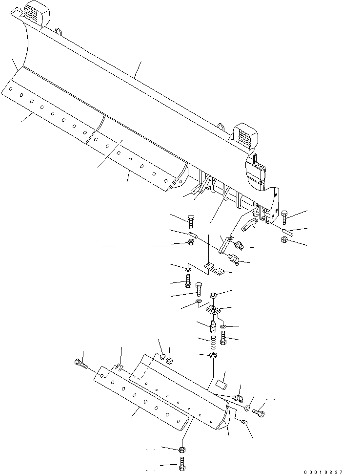 Схема запчастей Komatsu WA200-5-SS - ОТВАЛ (S.P.A.P.) (С SHOCK CANCEL) РАБОЧЕЕ ОБОРУДОВАНИЕ