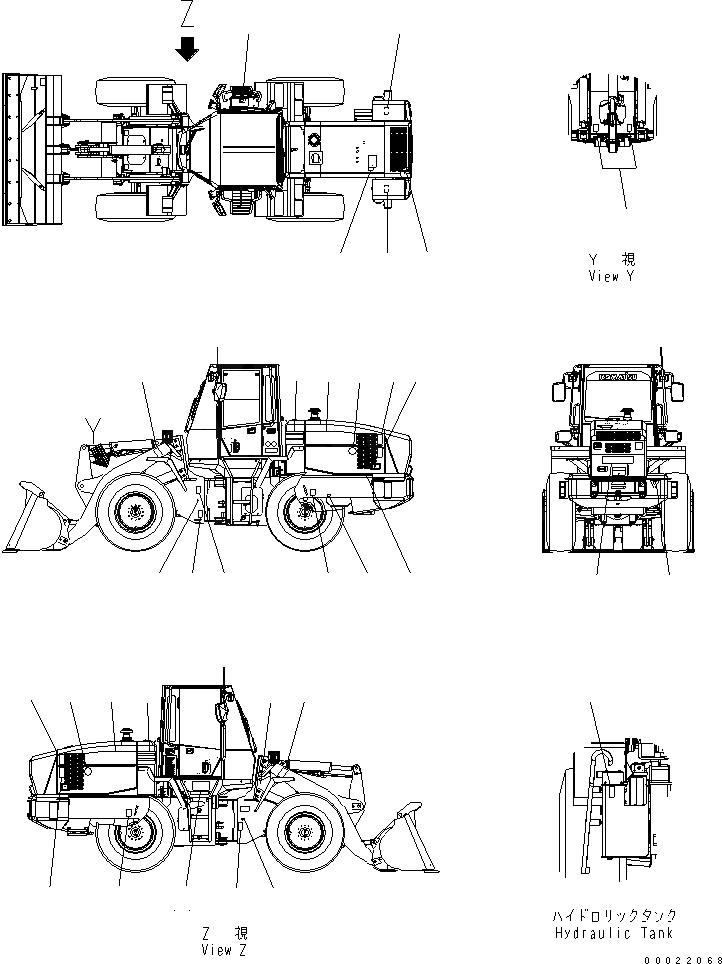 Схема запчастей Komatsu WA200-5-SS - МАРКИРОВКА (SUPER БЕСШУМН. СПЕЦИФ-Я) МАРКИРОВКА