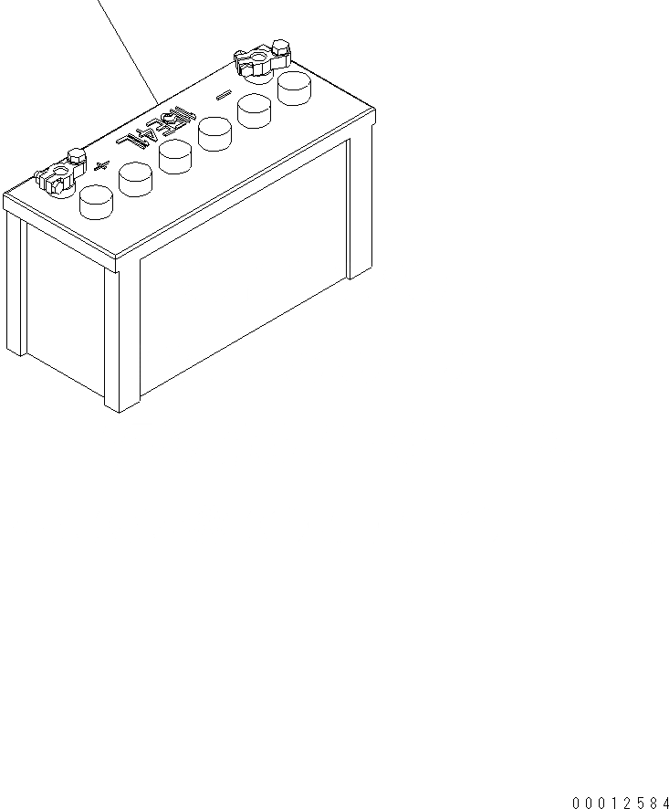 Схема запчастей Komatsu WA200-5 - АККУМУЛЯТОР (ДЛЯ БОЛЬШ. КРЫШКАACTY АККУМУЛЯТОР) E ЭЛЕКТРИКА