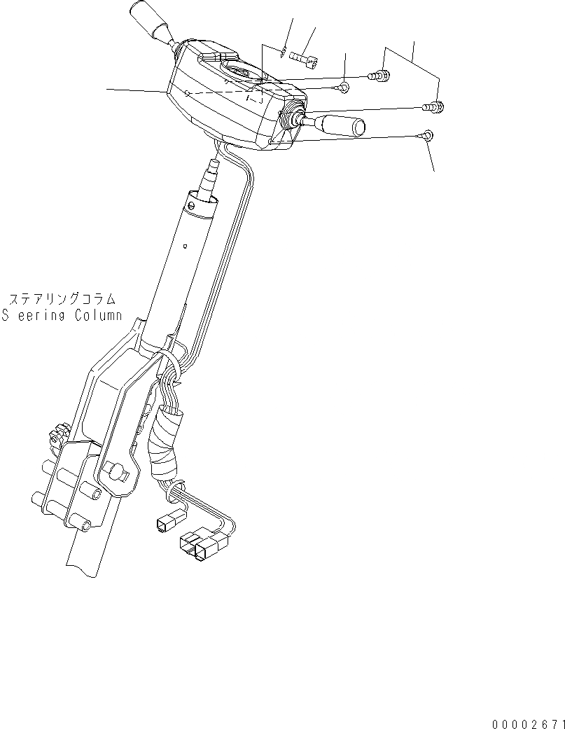 Схема запчастей Komatsu WA200-5 - УПРАВЛ-Е ТРАНСМИССИЕЙ K OPERATORґS ОБСТАНОВКА И СИСТЕМА УПРАВЛЕНИЯ