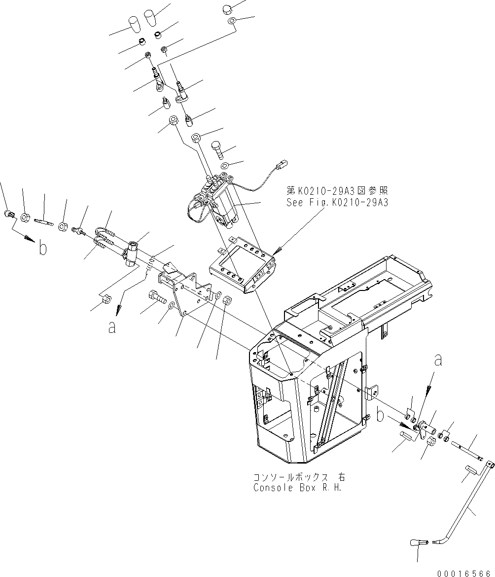 Схема запчастей Komatsu WA200-5 - ПОЛ (УПРАВЛЕНИЕ ПОГРУЗКОЙ) (/) (КЛАПАН PPC И РЫЧАГ) (ДЛЯ -РЫЧАГ) K OPERATORґS ОБСТАНОВКА И СИСТЕМА УПРАВЛЕНИЯ