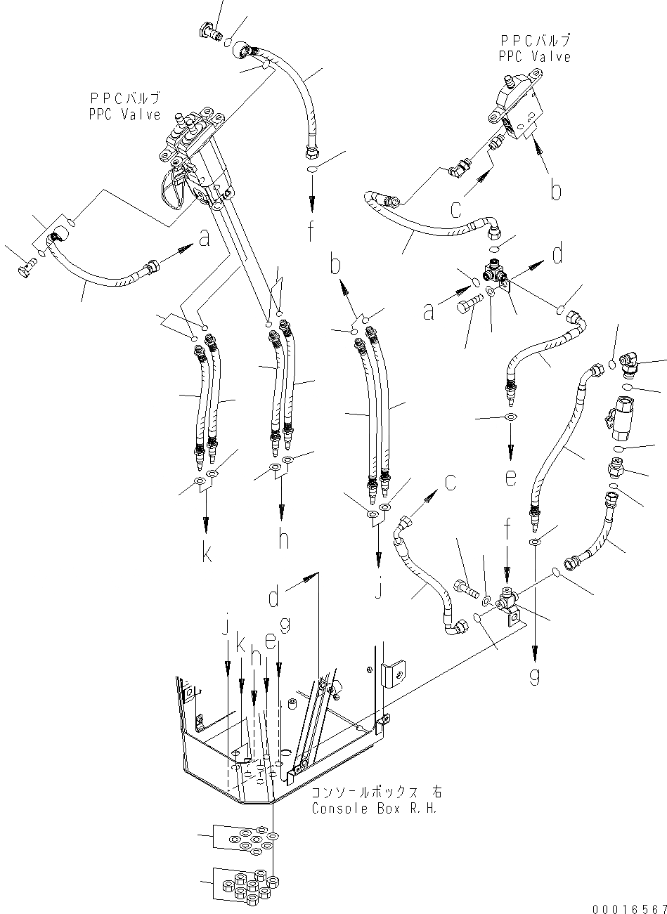 Схема запчастей Komatsu WA200-5 - ПОЛ (УПРАВЛЕНИЕ ПОГРУЗКОЙ) (/) (ШЛАНГИ) (ДЛЯ -РЫЧАГ)        ACHMENT РЫЧАГ) K OPERATORґS ОБСТАНОВКА И СИСТЕМА УПРАВЛЕНИЯ