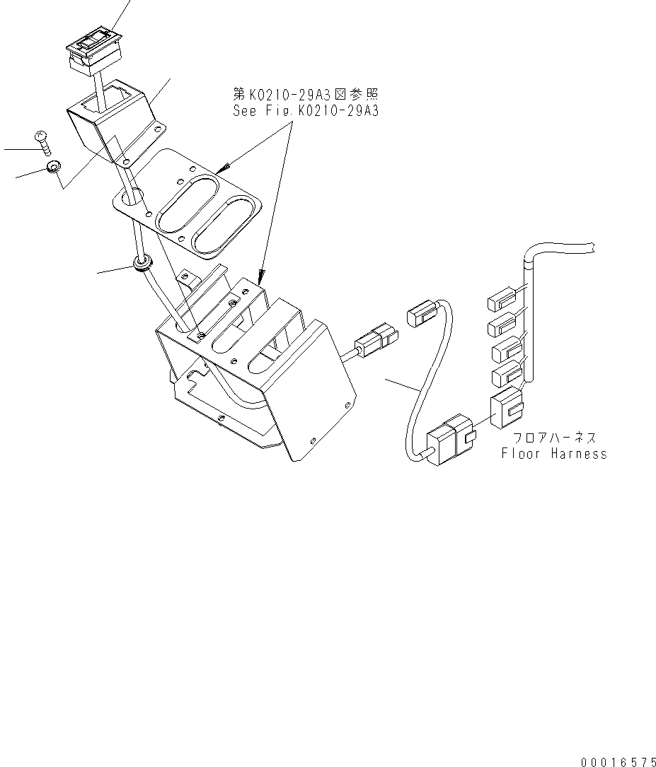 Схема запчастей Komatsu WA200-5 - ВПЕРЕД И РЕВЕРС CHANGE ПЕРЕКЛЮЧАТЕЛЬ K OPERATORґS ОБСТАНОВКА И СИСТЕМА УПРАВЛЕНИЯ