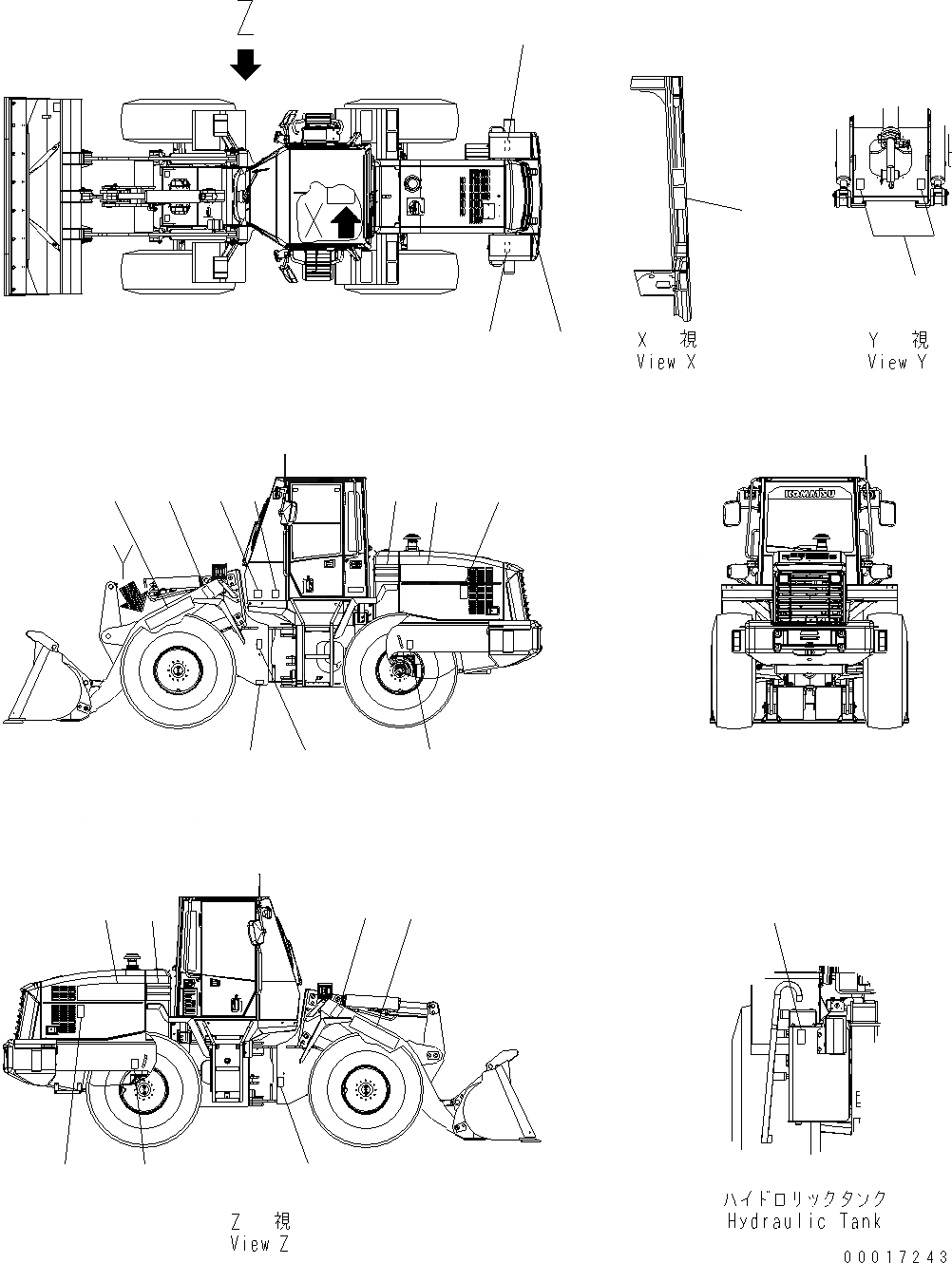 Схема запчастей Komatsu WA200-5 - МАРКИРОВКА U МАРКИРОВКА