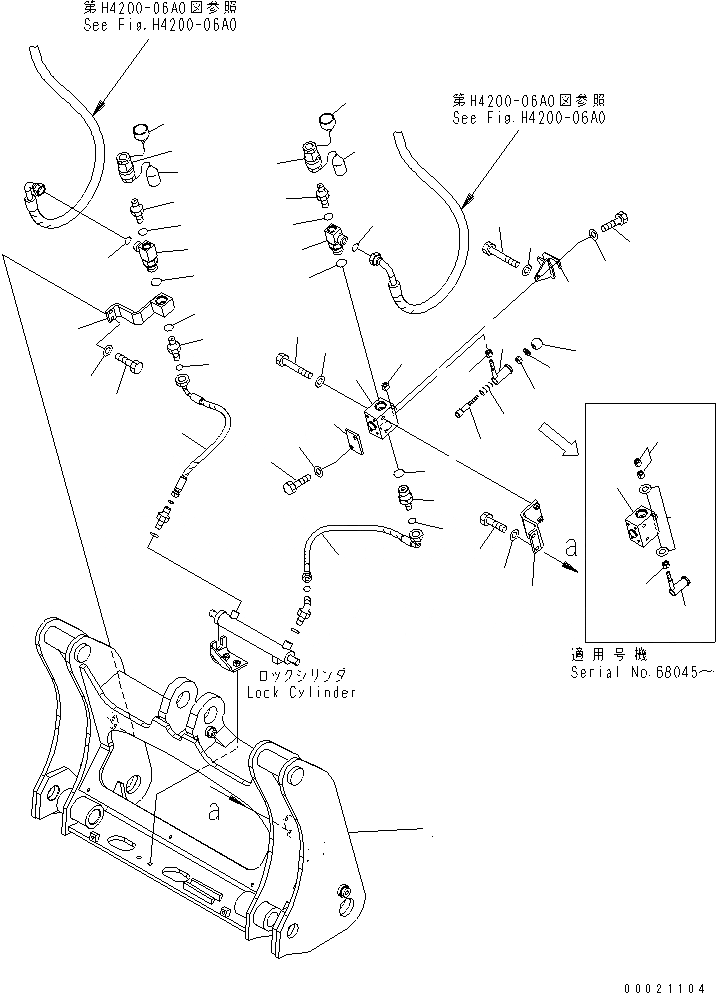 Схема запчастей Komatsu WA200PT-5 - СОЕДИНИТ. УСТР-ВО РАБОЧЕЕ ОБОРУДОВАНИЕ