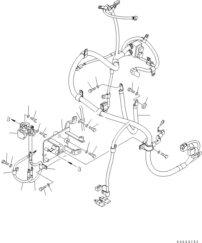 Схема запчастей Komatsu WA200PZ-6 - Э/ПРОВОДКА ДВИГАТЕЛЯ (STARTER Э/ПРОВОДКА И БЕЗОПАСН. РЕЛЕ) (ДЛЯ HARD ВОДН. AREA ARRANGEMENT¤ КОНДИЦ. ВОЗДУХА)(№7-) КОМПОНЕНТЫ ДВИГАТЕЛЯ