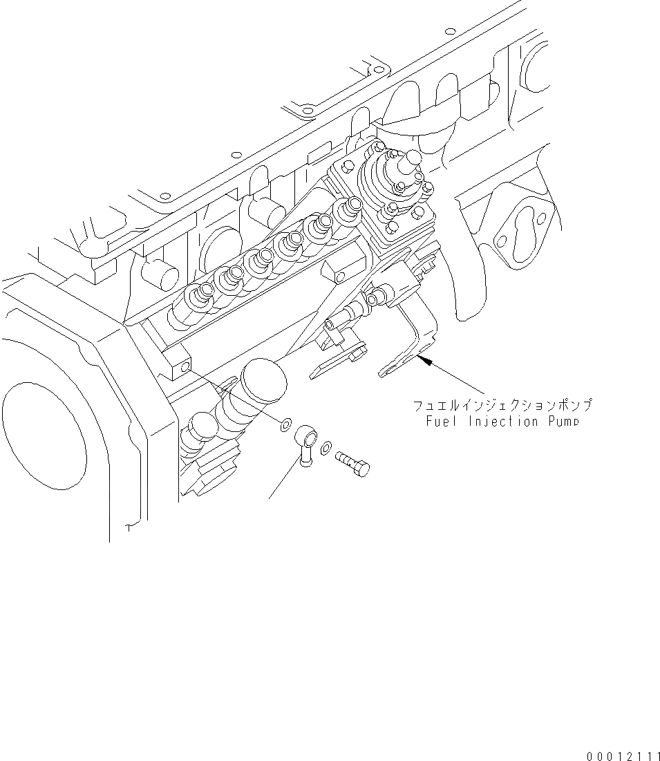 Схема запчастей Komatsu WA200PT-5 - ТОПЛИВН. СОЕД-Е AA ДВИГАТЕЛЬ