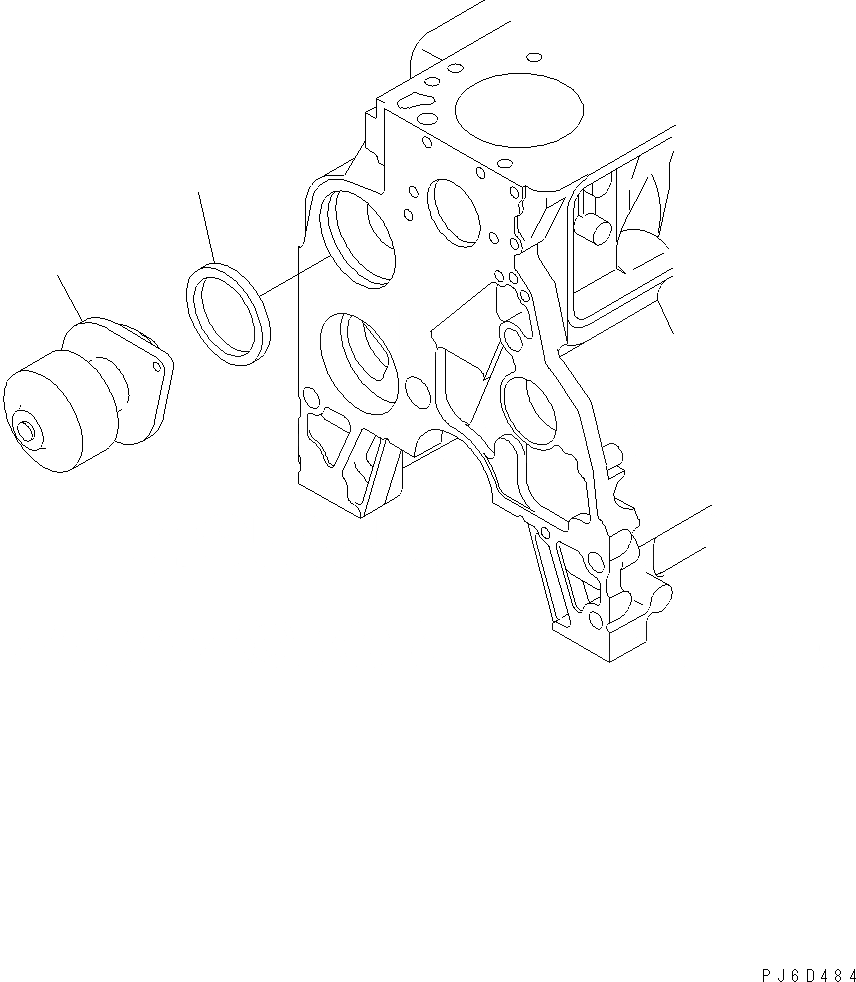 Схема запчастей Komatsu WA200PT-5 - ВОДЯНАЯ ПОМПА(№7777-) AA ДВИГАТЕЛЬ