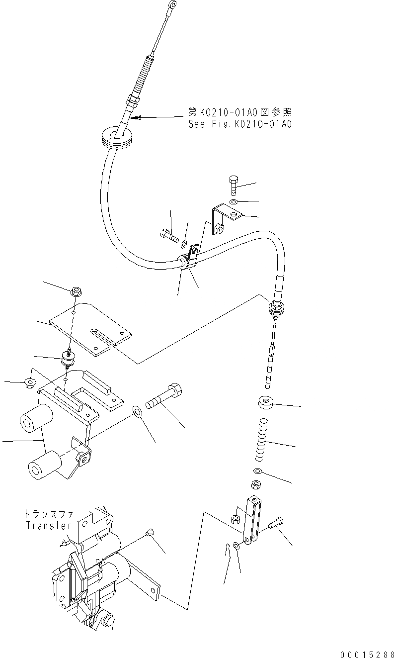 Схема запчастей Komatsu WA200PT-5 - СТОЯНОЧНЫЙ ТОРМОЗ УПРАВЛ-Е F ТРАНСМИССИЯ