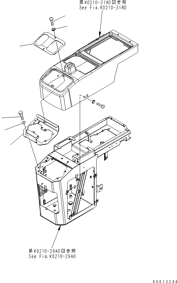 Схема запчастей Komatsu WA200PTL-5 - ПОЛ (КРЫШКАПРАВ.) КАБИНА ОПЕРАТОРА И СИСТЕМА УПРАВЛЕНИЯ