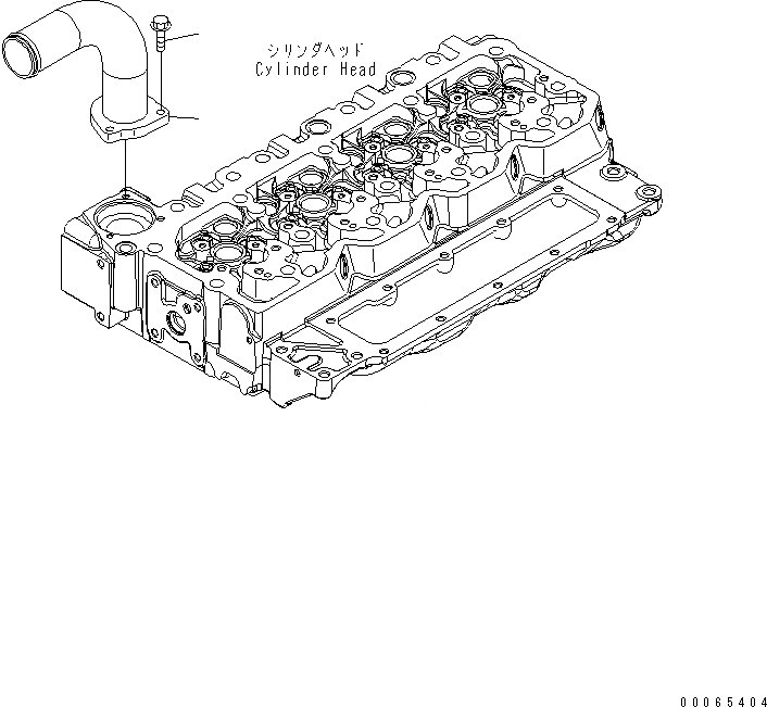Схема запчастей Komatsu WA200PZ-6 - ВОДН. ВЫПУСКН. СОЕДИН-Е (ESN 8-) AA ДВИГАТЕЛЬ