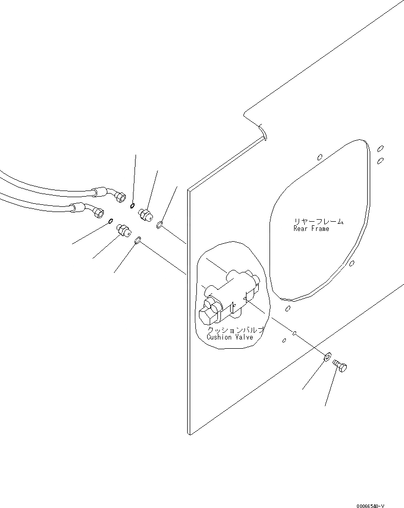 Схема запчастей Komatsu WA200PZ-6 - РУЛЕВ. УПРАВЛЕНИЕ ЛИНИЯ (UNION) H ГИДРАВЛИКА