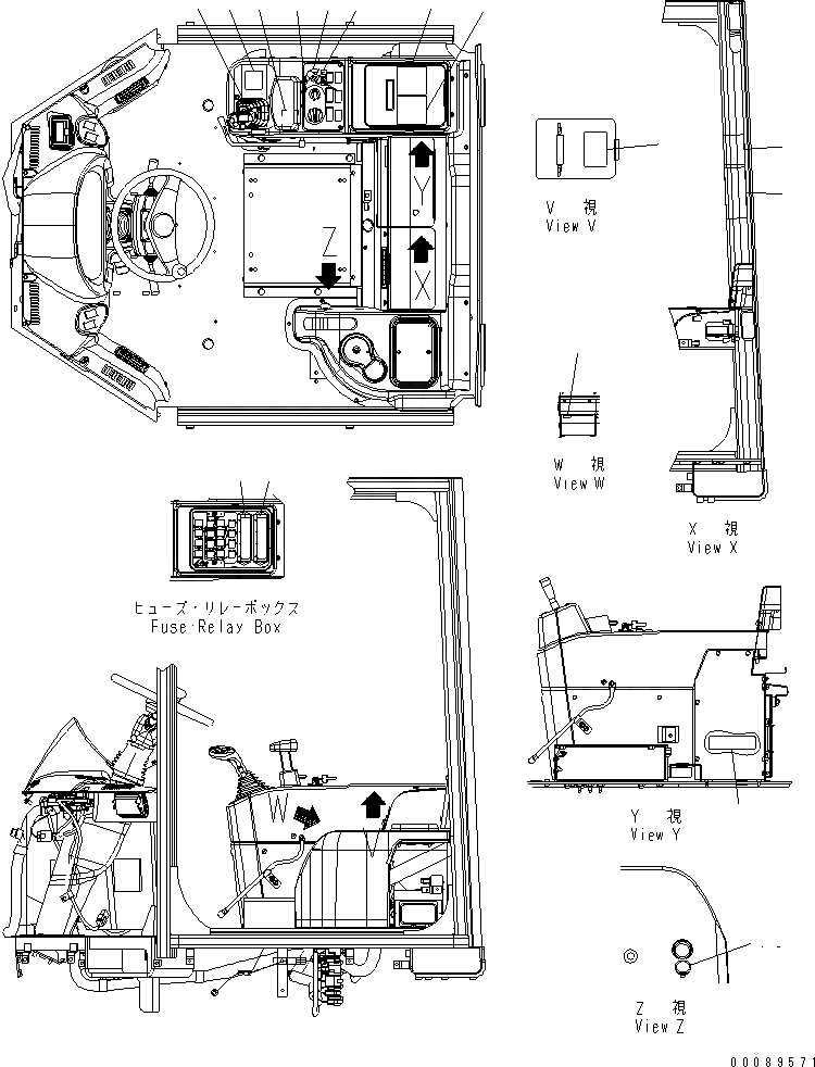 Схема запчастей Komatsu WA200PZ-6 - МАРКИРОВКА (/) (ДЛЯ СЕВ. АМЕРИКИ)(№7-) МАРКИРОВКА