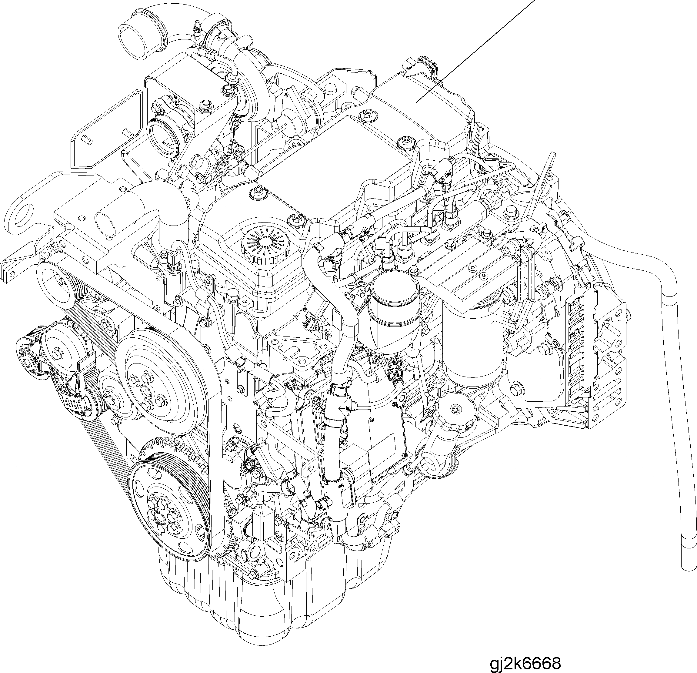 Схема запчастей Komatsu WA200PZ-6 - ДВИГАТЕЛЬ AA ДВИГАТЕЛЬ