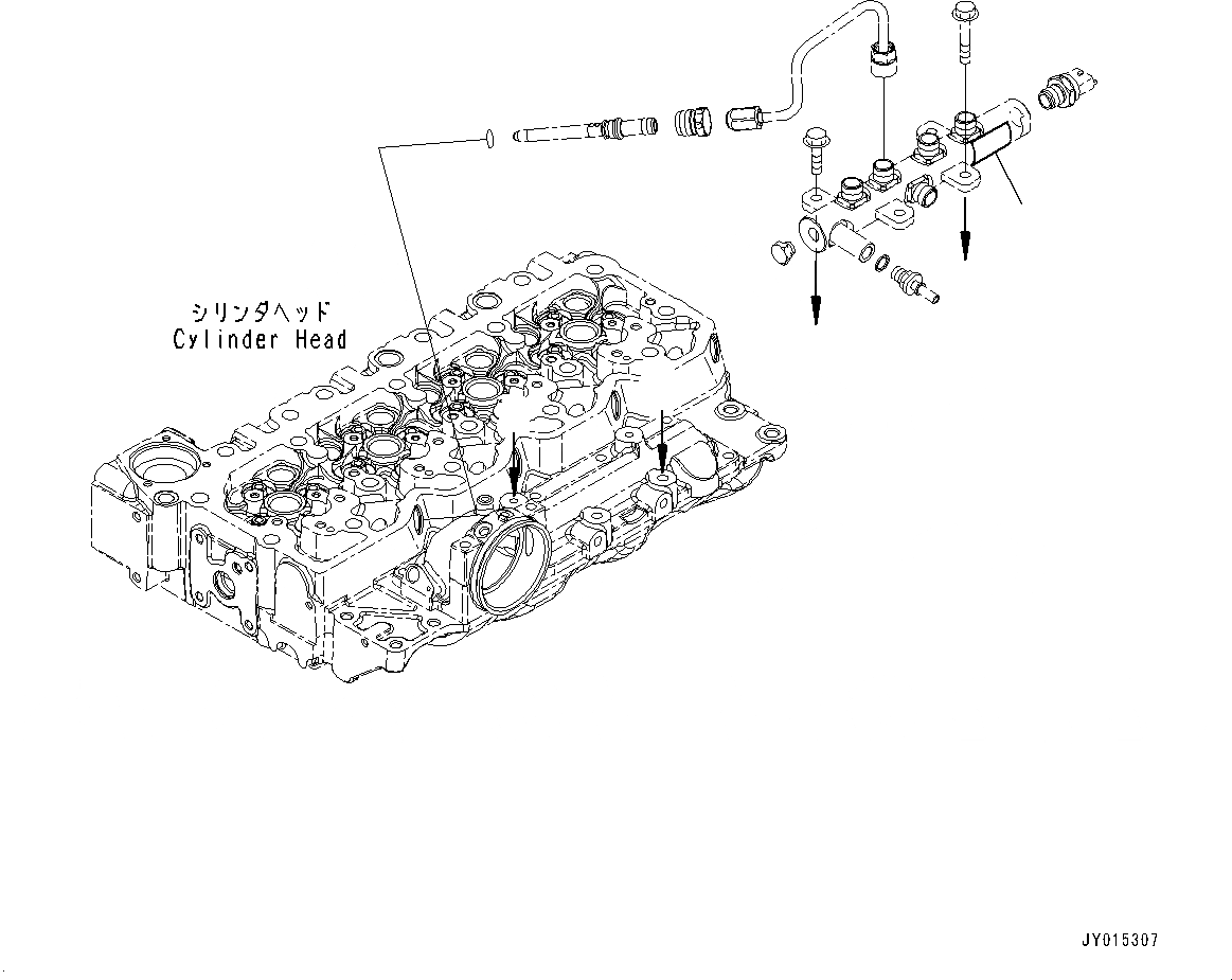Схема запчастей Komatsu WA200PZ-6 - ПРЕДУПРЕЖДАЮЩ. МАРКИРОВКАS AA ДВИГАТЕЛЬ