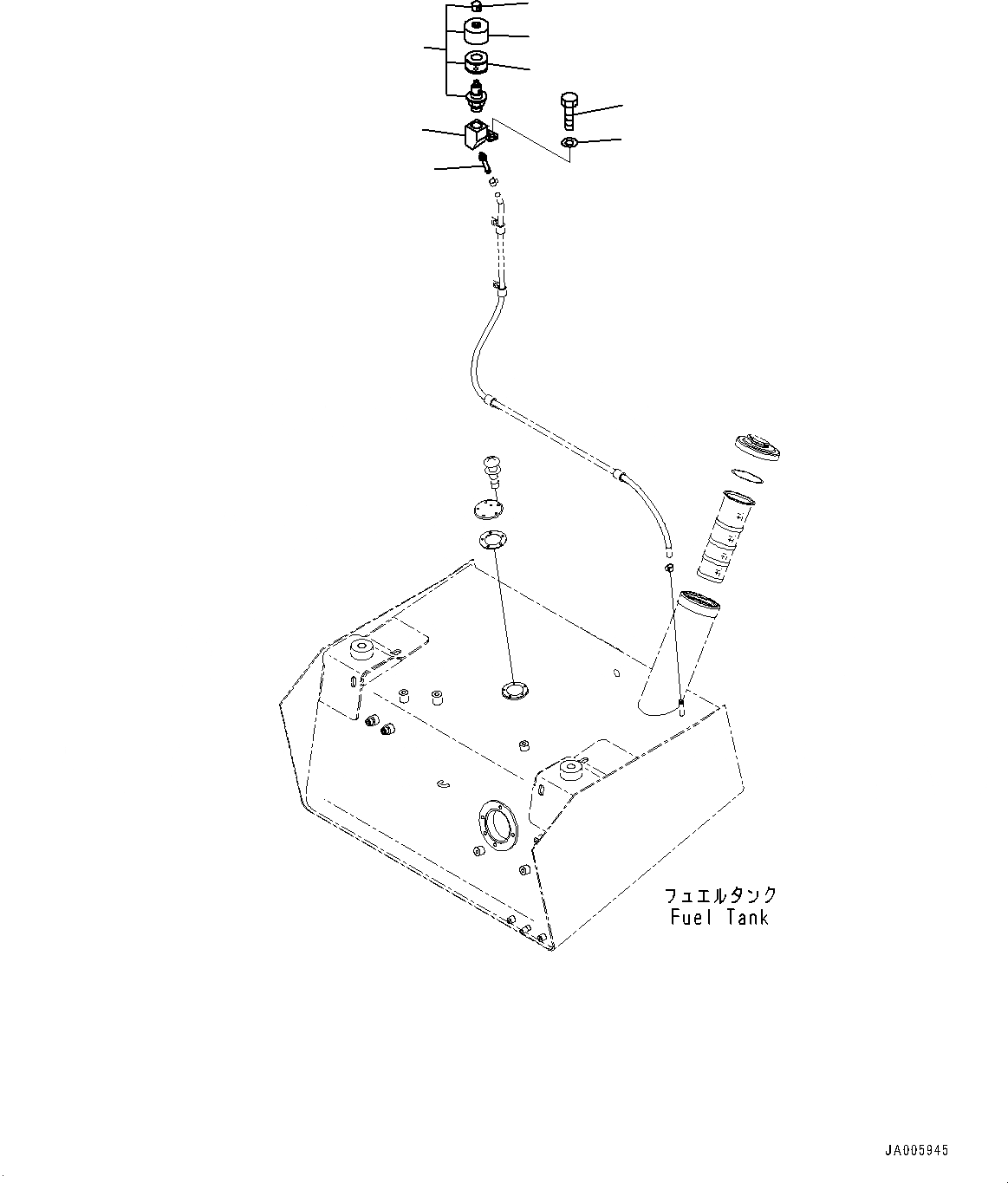 Схема запчастей Komatsu WA200PZ-6 - РАДИАТОР (САПУН) C СИСТЕМА ОХЛАЖДЕНИЯ