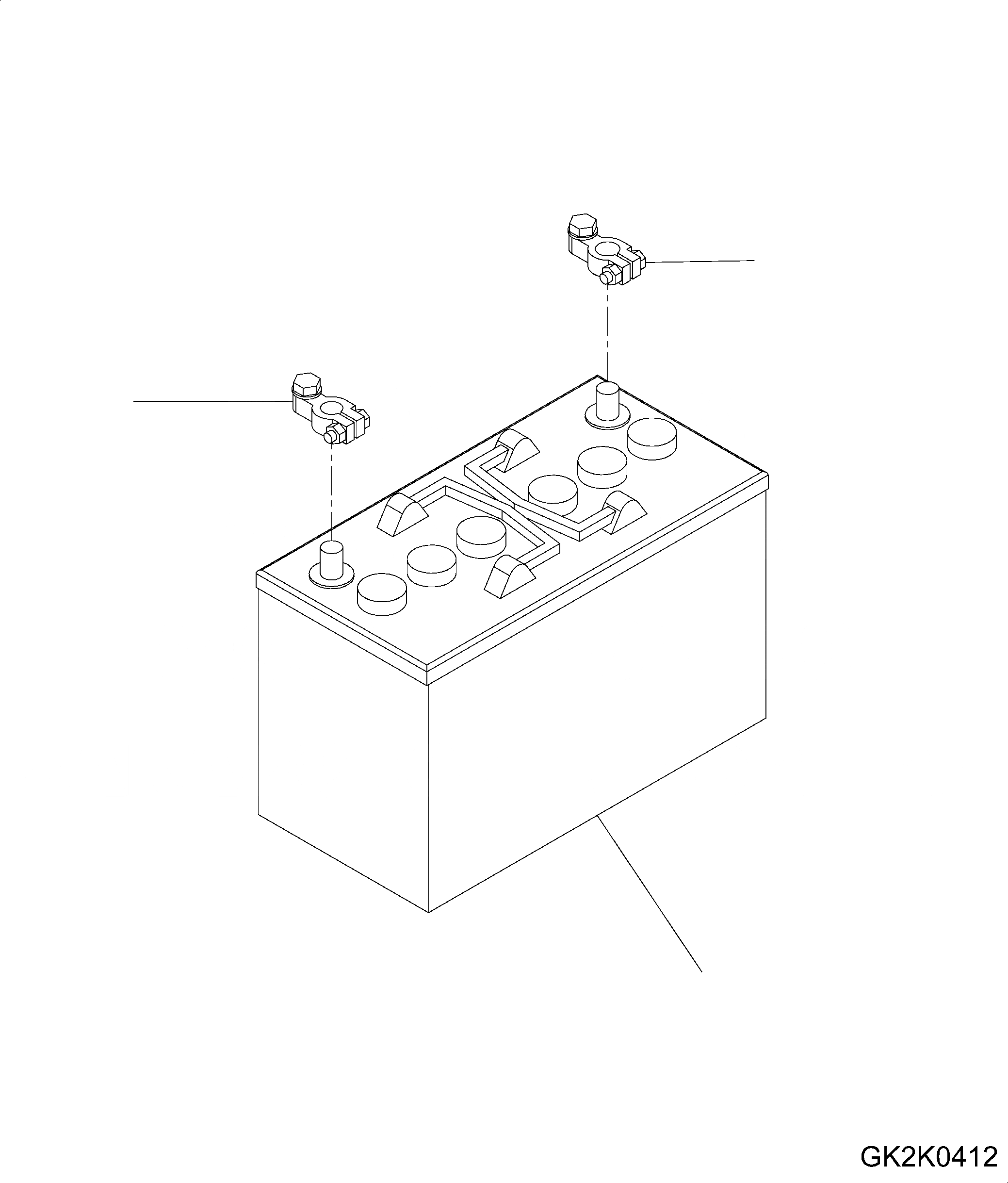 Схема запчастей Komatsu WA200PZ-6 - АККУМУЛЯТОР E ЭЛЕКТРИКА