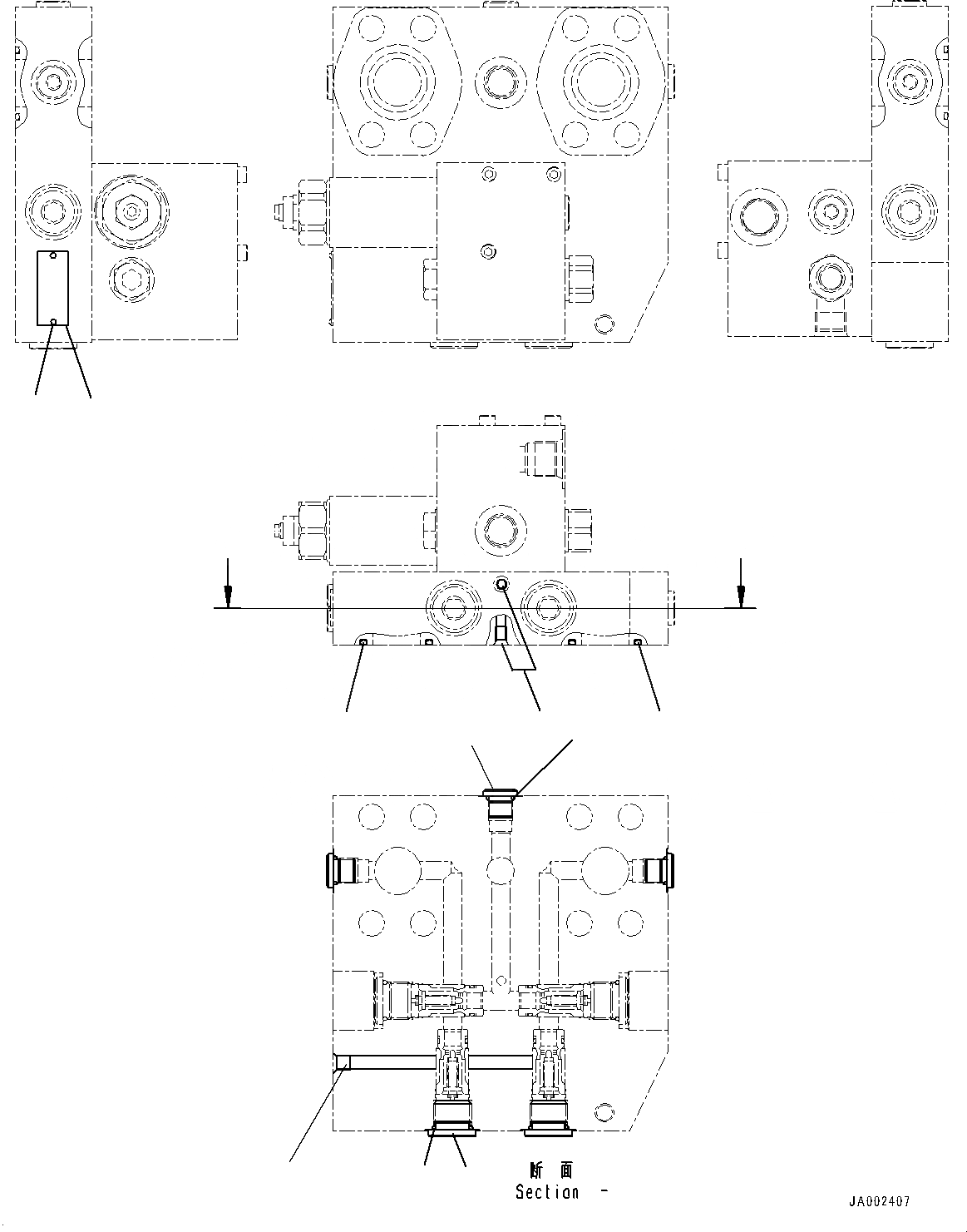 Схема запчастей Komatsu WA200PZ-6 - ГИДРОЛИНИЯ ЭКСТРЕННОГО УПРАВЛЕНИЯ (ВНУТР. ЧАСТИ) (КЛАПАН РУЛЕВОГО УПРАВЛЕНИЯ) (/) H ГИДРАВЛИКА