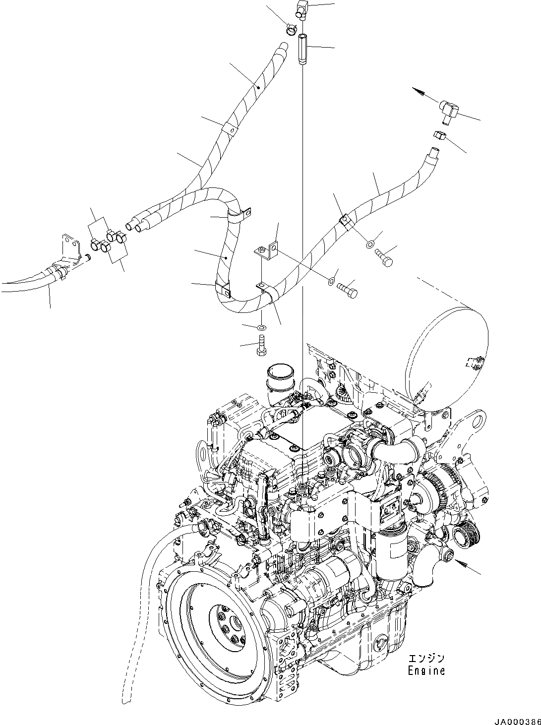 Схема запчастей Komatsu WA200PZ-6 - ТРУБЫ ПЕЧКИ K OPERATORґS ОБСТАНОВКА И СИСТЕМА УПРАВЛЕНИЯ