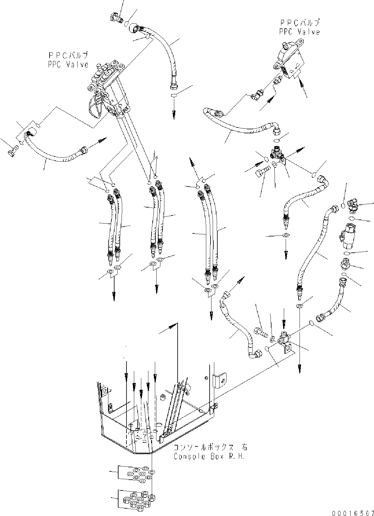 Схема запчастей Komatsu WA200PZ-6 - УПРАВЛЕНИЕ ПОГРУЗКОЙ БЛОК (С -РЫЧАГ УПРАВЛЕНИЕ ПОГРУЗКОЙ И -РЫЧАГ УПРАВЛ. НАВЕСН. ОБОРУД.) (ПЕРЕД. RESERVE ПЕРЕКЛЮЧАТЕЛЬ) (P.P.C. ШЛАНГИ) K OPERATORґS ОБСТАНОВКА И СИСТЕМА УПРАВЛЕНИЯ