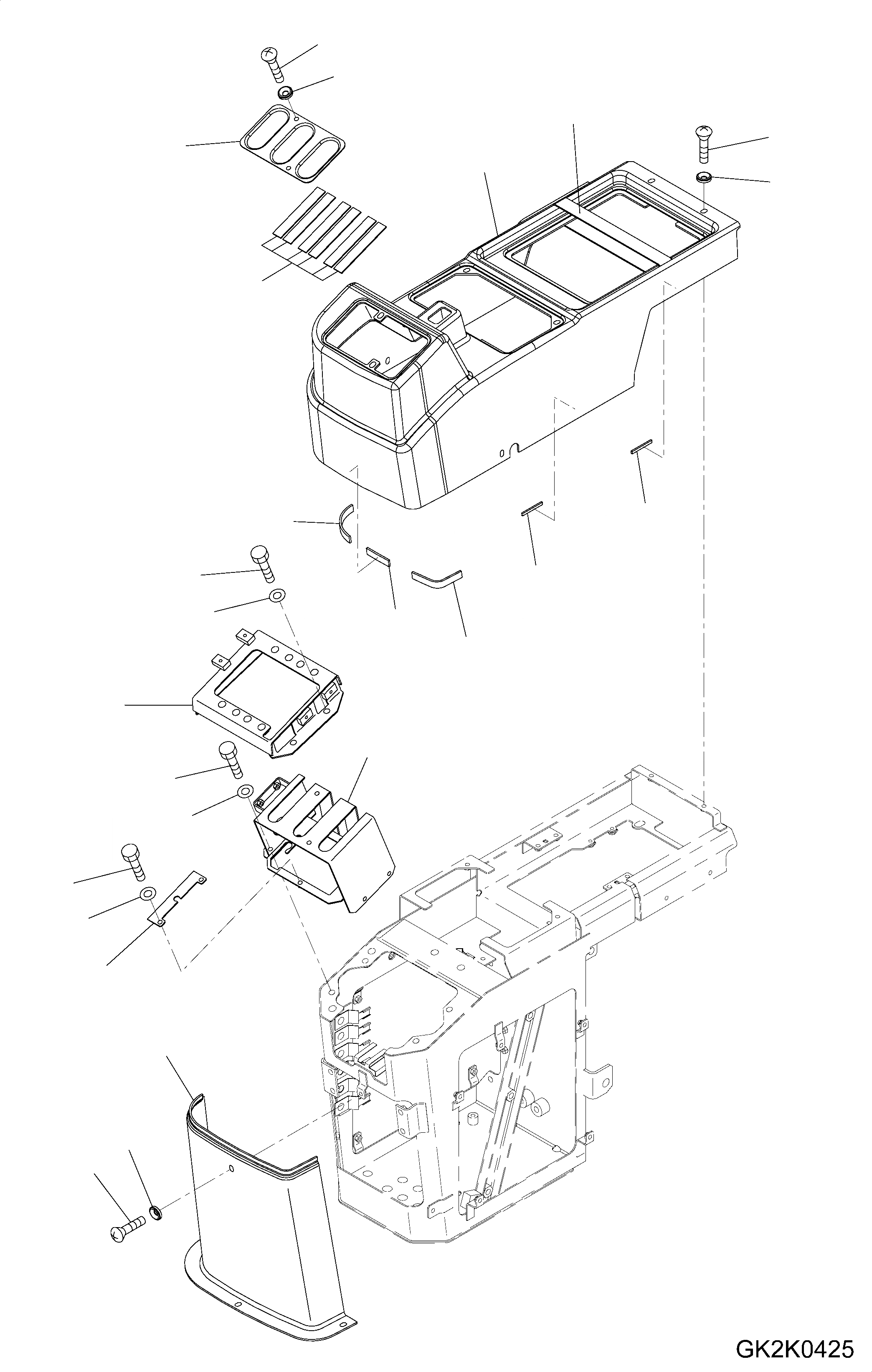 Схема запчастей Komatsu WA200PZ-6 - УПРАВЛЕНИЕ ПОГРУЗКОЙ БЛОК (С -РЫЧАГ УПРАВЛЕНИЕ ПОГРУЗКОЙ) (ПЕРЕД. RESERVE ПЕРЕКЛЮЧАТЕЛЬ) (КОНСОЛЬ COVER) (RHS) K OPERATORґS ОБСТАНОВКА И СИСТЕМА УПРАВЛЕНИЯ