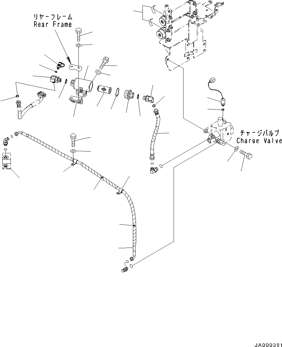 Схема запчастей Komatsu WA200PZ-6 - УПРАВЛ-Е ТОРМОЗОМ (ТОРМОЗНАЯ ГИДРОЛИНИЯ) K OPERATORґS ОБСТАНОВКА И СИСТЕМА УПРАВЛЕНИЯ