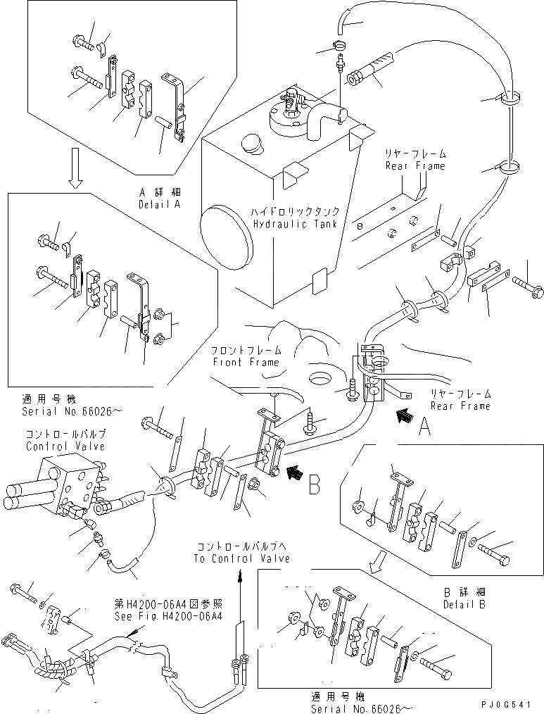 Схема запчастей Komatsu WA250-3-SN - ГИДРОЛИНИЯ (ДРЕНАЖН. И PRIOLOTY КЛАПАН - УПРАВЛЯЮЩ. КЛАПАН)   (С СОЕДИНИТ. УСТР-ВО) ГИДРАВЛИКА