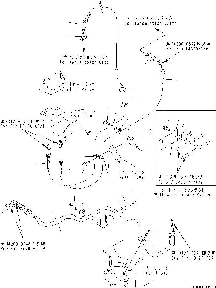 Схема запчастей Komatsu WA250-3-SN - ГИДРОЛИНИЯ (СОЕДИНИТ. УСТР-ВО) (/) ГИДРАВЛИКА