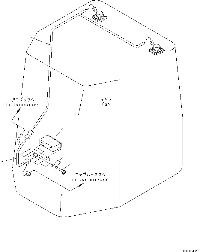 Схема запчастей Komatsu WA250-3-SN - РАДИО (AM-FM РАДИО) КАБИНА ОПЕРАТОРА И СИСТЕМА УПРАВЛЕНИЯ