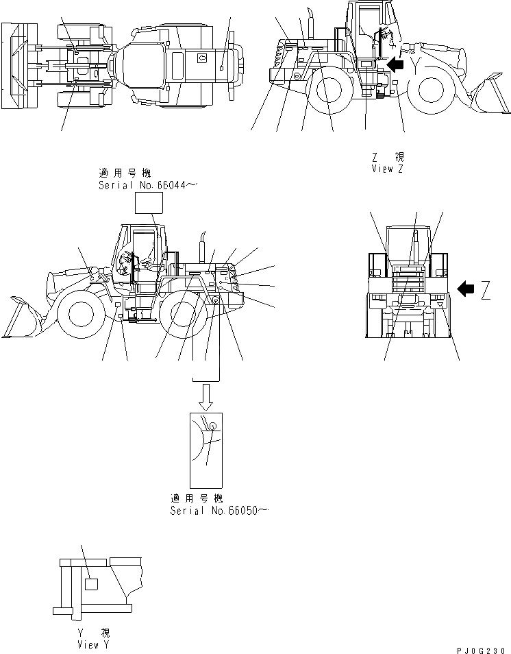 Схема запчастей Komatsu WA250-3-SN - МАРКИРОВКА (SUPER БЕСШУМН. СПЕЦИФ-Я)(№-) МАРКИРОВКА