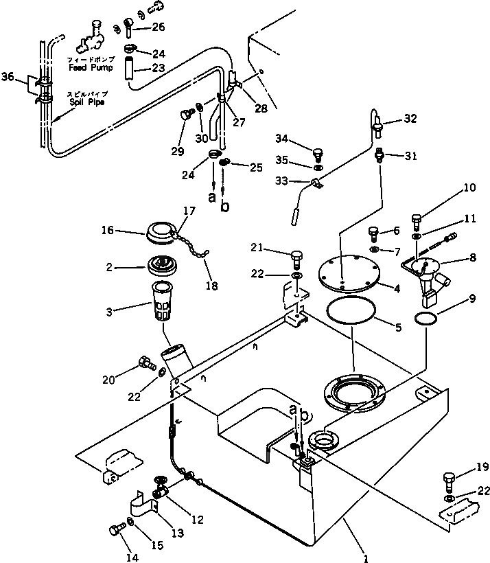 Схема запчастей Komatsu WA250-1 - ТОПЛ. БАК И ТОПЛИВОПРОВОД (С МОНИТОРОМ)(№-) КОМПОНЕНТЫ ДВИГАТЕЛЯ И ЭЛЕКТРИКА