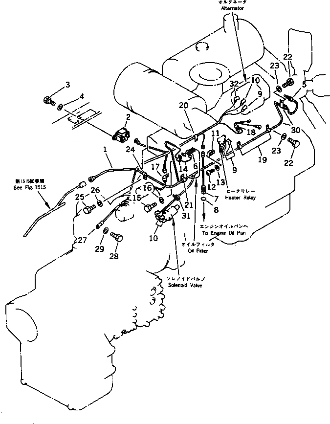 Схема запчастей Komatsu WA250-1 - ЭЛЕКТРИКА (ДВИГАТЕЛЬ ДАТЧИК) (С МОНИТОРОМ) КОМПОНЕНТЫ ДВИГАТЕЛЯ И ЭЛЕКТРИКА