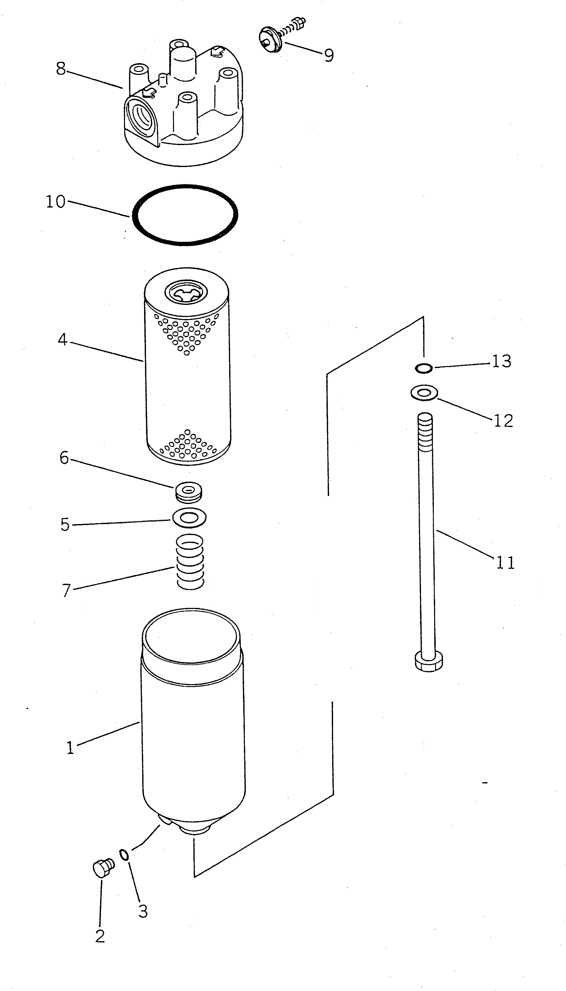 Схема запчастей Komatsu WA250-1 - МАСЛЯНЫЙ ФИЛЬТР ТРАНСМИССИИ (ЭЛЕКТР. УПРАВЛ-Е ТИП) ГИДРОТРАНСФОРМАТОР И ТРАНСМИССИЯ