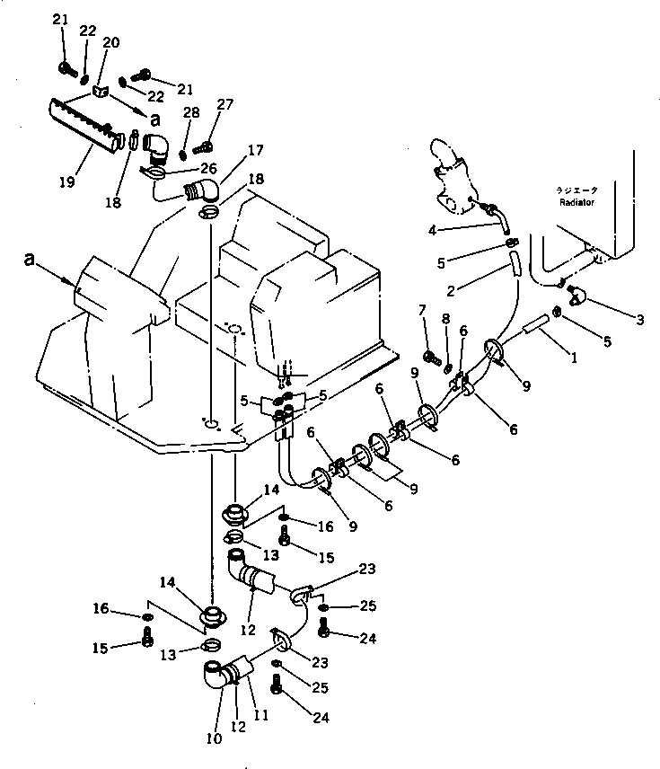 Схема запчастей Komatsu WA250-1 - ОБОГРЕВАТЕЛЬ. И АНТИОБЛЕДЕНИТЕЛЬ (/) (NIPPON DENSO)          (ДЛЯ CLUSTER GAUGE ТИП)(№.-) РАМА И ЧАСТИ КОРПУСА