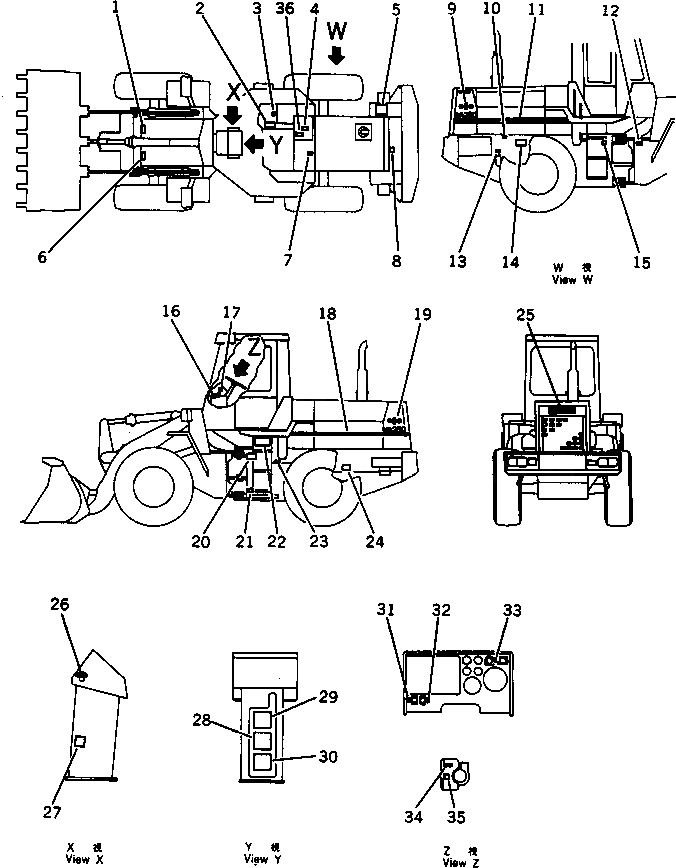 Схема запчастей Komatsu WA250-1 - МАРКИРОВКА (АРАБСК.) (ДЛЯ CLUSTER GAUGE ТИП) МАРКИРОВКА¤ ИНСТРУМЕНТ И РЕМКОМПЛЕКТЫ