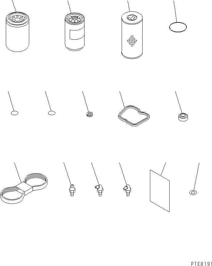Схема запчастей Komatsu WA250-3 - ЗАП. ЧАСТИ АКСЕССУАРЫ И ИНСТРУМЕНТ