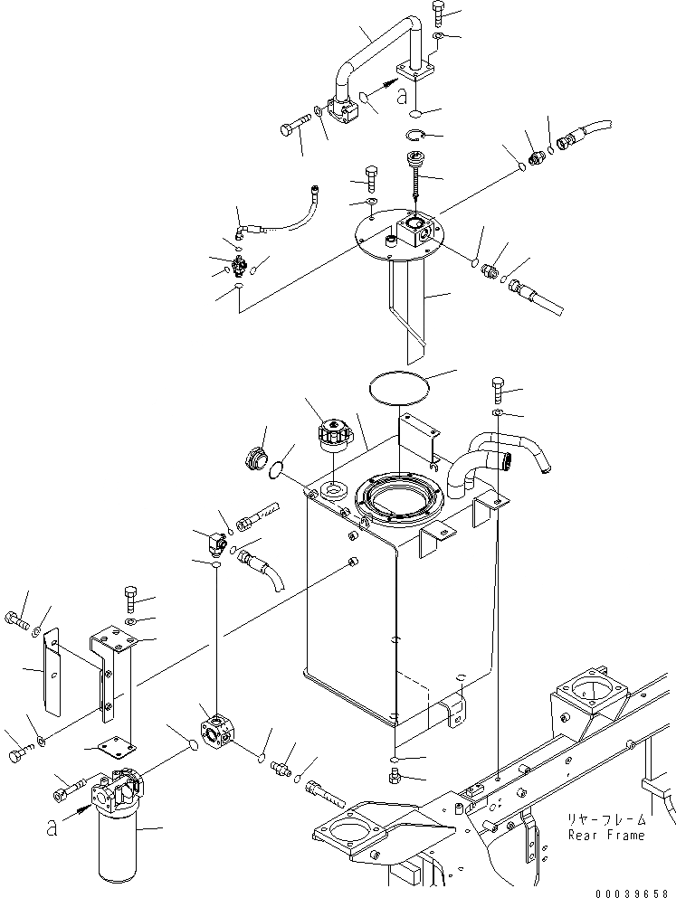 Схема запчастей Komatsu WA250-5 - ГИДР. БАК.(№7778-) ГИДРАВЛИКА