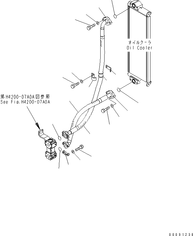 Схема запчастей Komatsu WA250-5 - ГИДРОЛИНИЯ (ВОЗВРАТ. ЛИНИЯ) (МАСЛООХЛАДИТЕЛЬ)(№777-) ГИДРАВЛИКА