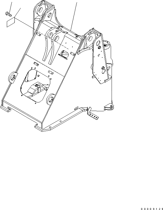 Схема запчастей Komatsu WA250-5 - ПЕРЕДН. РАМА (ДЛЯ 3-Х СЕКЦИОНН. КЛАПАН) ОСНОВНАЯ РАМА И ЕЕ ЧАСТИ