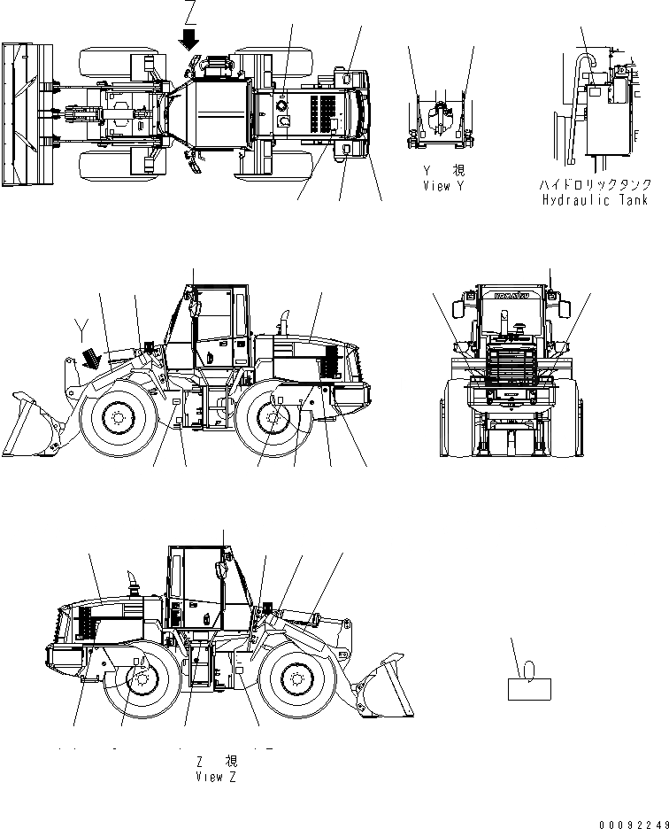 Схема запчастей Komatsu WA250-5 - МАРКИРОВКА (ФРАНЦИЯ) МАРКИРОВКА