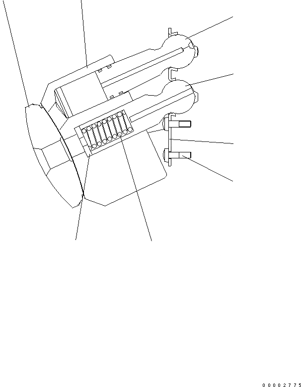 Схема запчастей Komatsu WA250-5 - МОТОР (/)¤ МОТОР (С ORIFICE) (/7) ОСНОВН. КОМПОНЕНТЫ И РЕМКОМПЛЕКТЫ