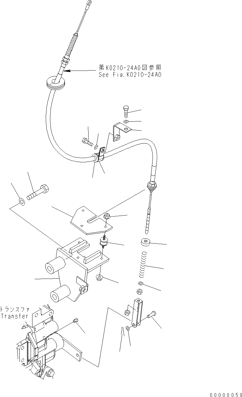 Схема запчастей Komatsu WA250-5 - СТОЯНОЧНЫЙ ТОРМОЗ УПРАВЛ-Е F ТРАНСМИССИЯ