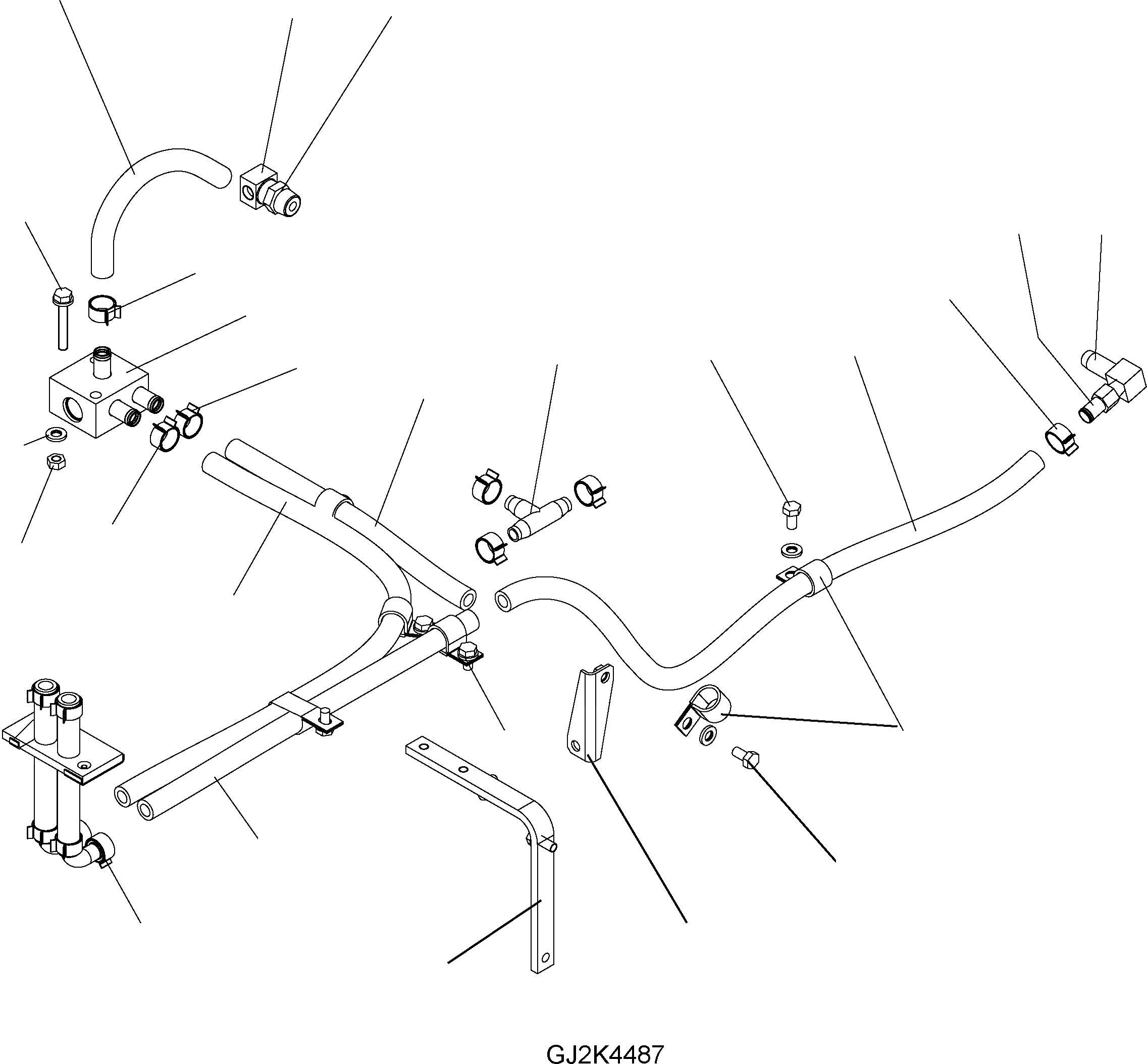 Схема запчастей Komatsu WA250-5 - ГИДР. ПРОВОД. ОБОГРЕВАТЕЛЯ (С VARIABEL ВЕНТИЛЯТОР) K OPERATORґS ОБСТАНОВКА И СИСТЕМА УПРАВЛЕНИЯ